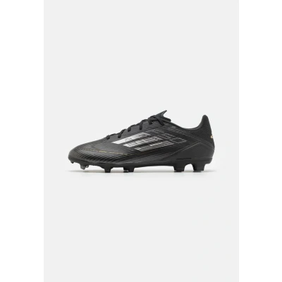 Abbildung von adidas Unisex F50 League Football Boots Firm Ground Fußballschuhe, Core Black/Iron Metallic/Gold, 37 1/3 EU