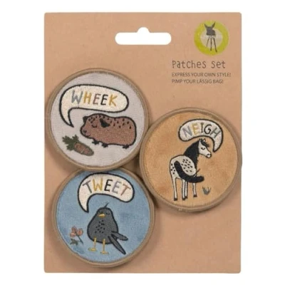 Abbildung von LÄSSIG Anhänger und Patches Set (3 Stk.) mit Druckknopf/School Happy Prints