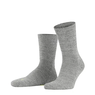 Abbildung von FALKE Unisex Socken Walkie Light U SO Wolle Funktionsmaterial einfarbig 1 Paar, Grau (Graphite Melange 3060), 37 38