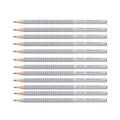 Abbildung von FABER CASTELL 205044 Bleistift Grip 2001, Härtegrad HB, 12 Stück