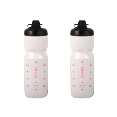 Abbildung von ZEFAL Pack Sense Soft 80 No Mud Set di due Borracce Bici e MTB Con Protezione Della Tettarella Senza BPA Borraccia Ciclismo Sportiva Inodore Leggera 2 x 800ml, Bianco