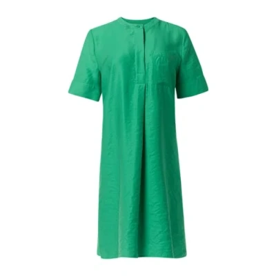 Abbildung von comma casual identity MINI MIT Webstruktur Blusenkleid, Damen, Größe: 34, Smaragd