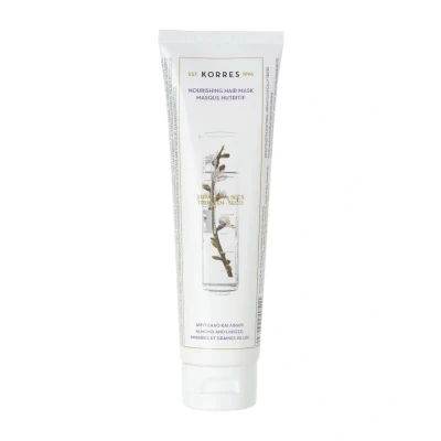 Abbildung von KORRES Almond &amp; Linseed Haarmaske für trockenes + strapaziertes Haar, mit Mandelöl, reichhaltige Aufbaupflege, vegan, 125 ml