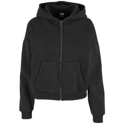 Abbildung von Urban Classics BOXY Sweatjacke, Damen, Größe: XL, Black