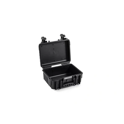 Abbildung von B&amp;W International GmbH Transportkoffer Outdoor Typ 3000 Schwarz Wasserdicht nach IP67 Zertifizierung, Staubdicht, Bruchsicher und Unverwüstlich, 3000/B, Innenmaß 33x23x15cm