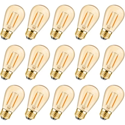 Abbildung von Century Light S14 Edison Vintage 1W LED Glühlampe,Mittel Schraube E27 2200K, CRI 90+ (1W, 15 Pack)