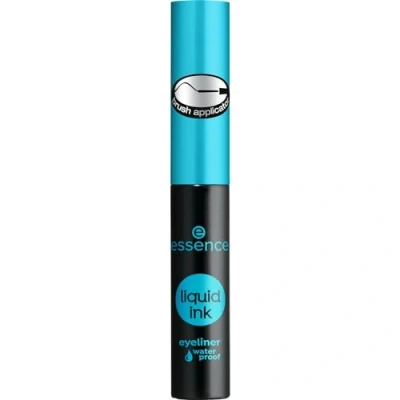 Abbildung von Essence cosmetics liquid ink eyeliner waterproof, Eye Liner, Nr. 01, schwarz, definierend, langanhaltend, wasserfest, vegan, ohne Parfüm (3ml)
