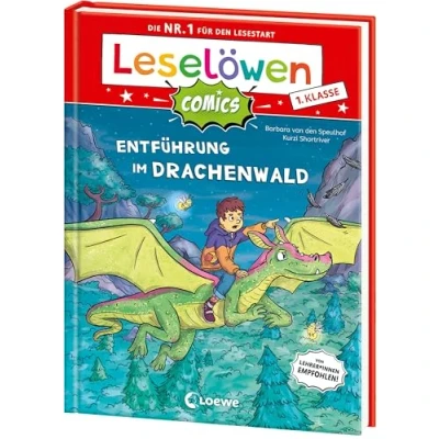 Abbildung von Leselöwen Comics 1. Klasse Entführung im Drachenwald: Jetzt als Comic Buch! Die Nr. 1 für den Lesestart Mit Leselernschrift ABeZeh Erstlesebuch Kinder ab 6 Jahren
