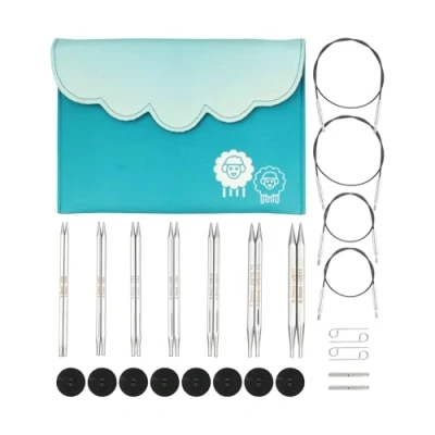 Abbildung von KnitPro austauschbare Rundstricknadelspitzen Deluxe Set Nova Cubics (4,008,00 mm)