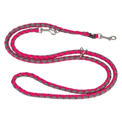 Abbildung von TRIXIE Hundeleine Cavo V Leine SM, 2,00 m ø 12 mm in fuchsia/grafit verstellbare für Outdooraktivitäten kleine bis mittelgroße Hunde 143511
