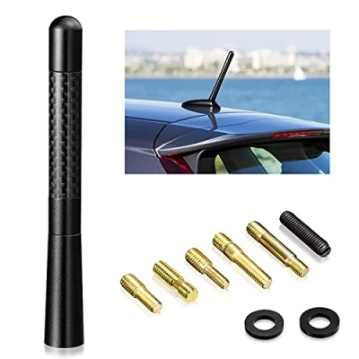 Abbildung von Bingfu Autoantenne Universal Auto Antenne DAB FM KFZ Kurzstab Dachantenne Ersatz mit M4.0 M5.0 M6.0 Schrauben Kompatibel alle Autos