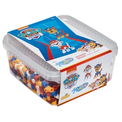 Abbildung von Hama Perlen 8752 Bügelperlen Paw Patrol, Geschenkbox mit ca. 900 Maxi Perlen, 10 mm Durchmesser, für Kinder ab 3 Jahren