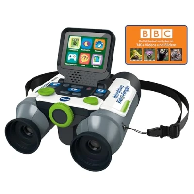 Abbildung von VTech Interaktives Video Fernglas Mit eingebauter Kamera, 10 facher Vergrößerung und beeindruckenden BBC Inhalten die Natur erleben Für Entdecker:innen von 7 bis 99 Jahren