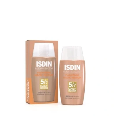 Abbildung von ISDIN Fusion Water Color LSF 50 Getönte tägliche Sonnencreme für das Gesicht Ultraleichte Textur, ml