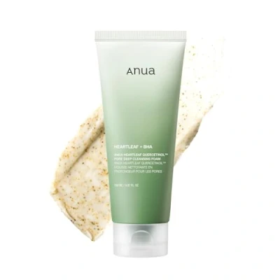 Abbildung von ANUA Heartleaf Quercetinol Porentiefenreinigungsschaum, Gesichtsreiniger, für doppelte Reinigung, BHA, Hyaluronsäure, Glycerin, Mitesserentferner, (150 ml)