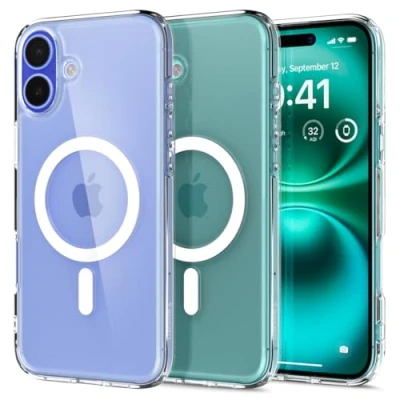 Abbildung von Spigen Ultra Hybrid Magfit TPU Back Cover Durchsichtig Apple iPhone 16 Plus