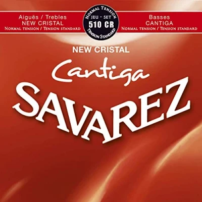 Abbildung von Savarez Saiten für Klassische Gitarre, New Cristal Cantiga 510CR standard tension red Satz