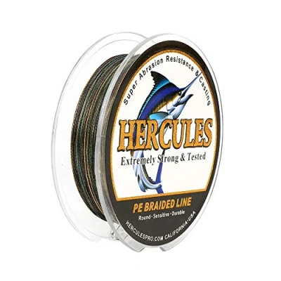 Abbildung von Hercules Super Cast 100m 2000m 109 2196 Yards Geflochtene Angelschnur 6lb 100lb Test für Salzwasser Süßwasser PE Geflecht Fischdraht Superline 4 Stränge