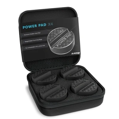 Abbildung von PLANGER® Wagenheber Gummiauflage 4X Power PAD (FÜR ALLE PKWs das Passende) 10 Jahre Garantie Bruchsicher 3t