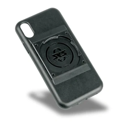Abbildung von SKS GERMANY COMPIT COVER für iPhone X/XS Handyhülle mit Befestigungsvorrichtung System (angenehme Haptik, stoßabsorbierend, Befestigungsvorrichtung, aus abriebfestem Kunststoff)