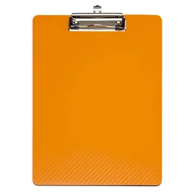 Abbildung von MAUL Klemmbrett A4 MAULflexx Klemmbrettmappe im Format für Dokumente strapazierfähige Konferenzmappe einschiebbare Aufhängöse Mappe mit Bügelklemme loses Papier Orange