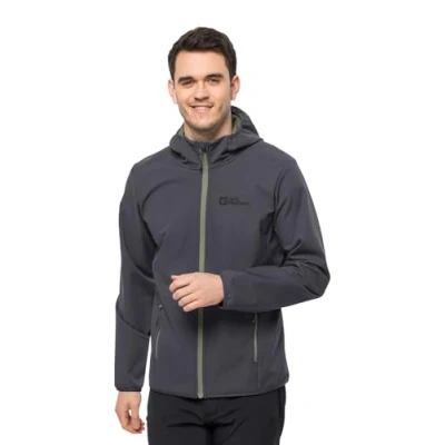 Abbildung von Jack Wolfskin Bornberg Hoody M Softshelljacke, Herren, Größe: XL, Ebony