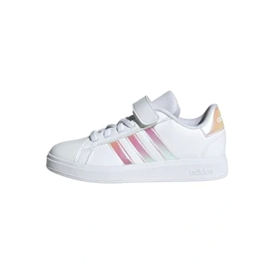 Abbildung von adidas Grand Court 2.0 Shoes Children Tennisschuhe, Cloud White/Iridescent/Cloud White, 35 EU