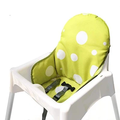 Abbildung von ZARPMA Sitzbezüge Kissen Kompatibel für Antilop Hochstuhl, Waschbar Faltbarer Baby Hochstuhl Bezug Kinder Sitz Covers Stuhlkissen (Grün)