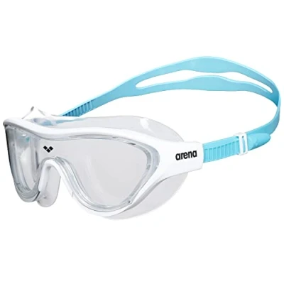 Abbildung von arena The One Mask Junior Anti Fog Schwimmbrille für Kinder, Schwimmmaske mit Großen Verspiegelten Gläsern, UV Schutz, Selbstjustierender Nasensteg, Orbit Proof Dichtungen