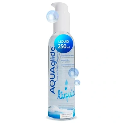 Abbildung von Joydivision AQUAglide liquid 250ml Gleitmittel, wasserbasiertes Gleitgel &amp; extra flüssig, kompatibel mit Latex Kondomen