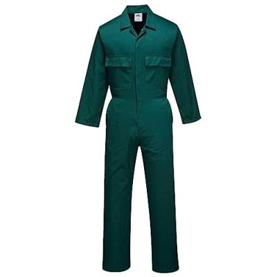 Abbildung von Portwest S999 Herren Euro Arbeitskleidung Polycotton Overall Arbeitsanzug Flaschengrün, M