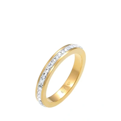 Abbildung von Elli Classic Ring goldcoloured, Damen, Größe: 56, Gold coloured