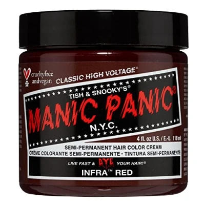 Abbildung von Manic Panic Infra Red Classic Creme, Vegan, Cruelty Free, Semi Permanent Hair Dye 118ml