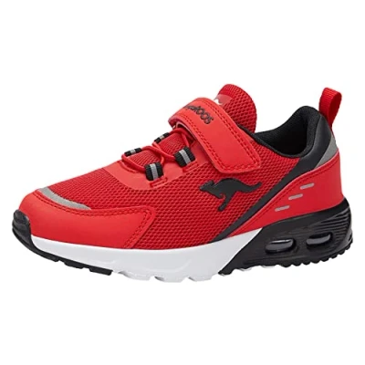 Abbildung von Kangaroos Kxarg Unisex Sneaker low für Kinder, Größe: 39, Red/black Schuhe