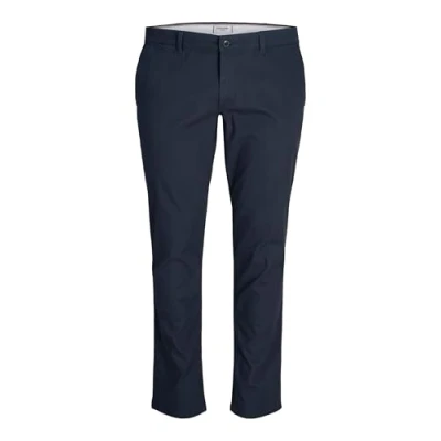 Abbildung von Jack &amp; Jones Jjdave LC NOOS PLS Stoffhose, Herren, Größe: 42x30, Navy blazer
