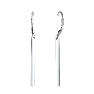 Abbildung von Elli GEO LOOK Basic Ohrringe, Damen, Größe: One Size, Silber