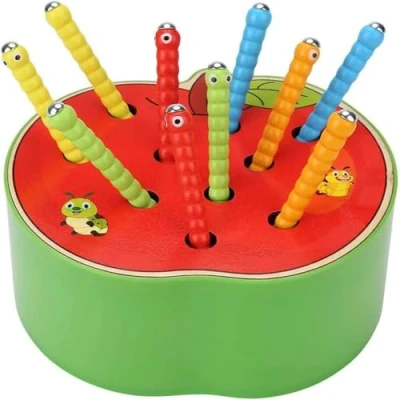 Abbildung von Afufu Kinderspielzeug ab 1 2 3 4 5 Jahren, Holz Montessori Spielzeug für Babys, Holzspielzeug Fangen Insekten Spiel Frühe Lernspielzeug Pädagogisches Geschenk Kinder Kleinkind Jungen Mädchen