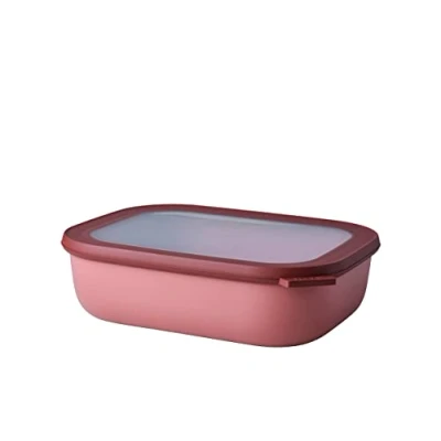Abbildung von Mepal Multi Bowl Cirqula Rectangular Vorratsdose mit Deckel Geeignet als Luftdichte Aufbewahrungsbox für den Kühlschrank, Mikrowellengeschirr &amp; Frischhaltedosen 2000 ml Vivid mauve