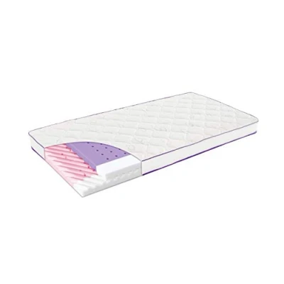Abbildung von Träumeland Baby und Kindermatratze Polarstern, Größe 60 x 120 cm mit einzigartigem More way Belüftungssystem extra breitem Belüftungsband