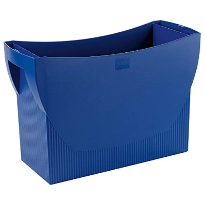 Abbildung von HAN Hängemappenbox SWING praktische Box mit integrierten Stifteköcher für Mappen und Ordner, blau