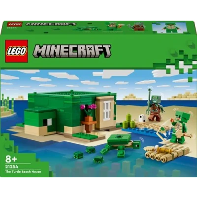 Abbildung von Lego Minecraft Das Schildkrötenstrandhaus, Spielzeug Haus mit Zubehör für Mädchen und Jungen ab 8 Jahren, Set Tieren Figuren aus dem Videospiel, Geschenk Gamer 21254