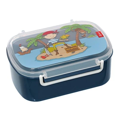 Abbildung von SIGIKID 25004 Brotzeitbox Sammy Samoa Lunchbox BPA frei Mädchen und Jungen empfohlen ab 2 Jahren blau, 17 x 11 7 cm