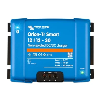 Abbildung von Victron Energy Orion Tr Smart 12/12 Volt 30 Amp 360 Watt DC Ladebooster, Nicht isoliert (Bluetooth)