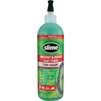 Abbildung von Slime 10026 Rad Schlauchreparatur Dichtmittel, Verhindern und Reparieren, Geeignet für alle Fahrräder, Ungiftig, Umweltfreundlich, 473 ml Flasche (16 oz)