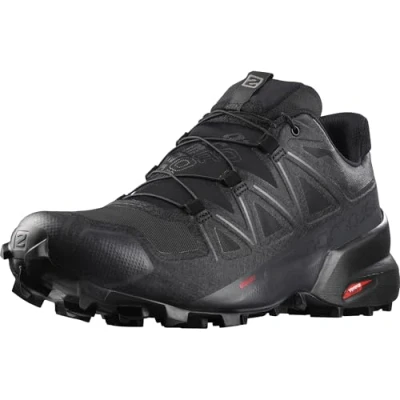 Abbildung von Salomon Speedcross 5 Gore Tex Damen Trail Running Wasserdichte Schuhe, Wetterschutz, Aggressiver Grip, Präzise Passform, Black, 40 2/3