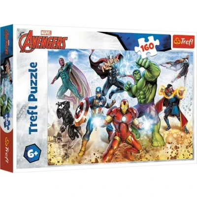 Abbildung von Trefl 916 15368 Bereit, die Welt zu retten, Marvel Avengers EA 160 Teile, für Kinder ab 6 Jahren 160pcs, Coloured
