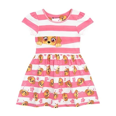 Abbildung von PAW PATROL Kleid Baumwolle Sommerkleid Mädchen Skye Kleider Für Rosa 92