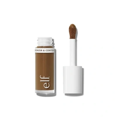 Abbildung von e.l.f. Camo Liquid Bronzer &amp; Contour, Hochpigmentiert, Natürlicher Glow, Verblendbare Textur, Langanhaltend, Abgerundeter Applikator, Vegan Tierversuchsfrei, 5 Medium