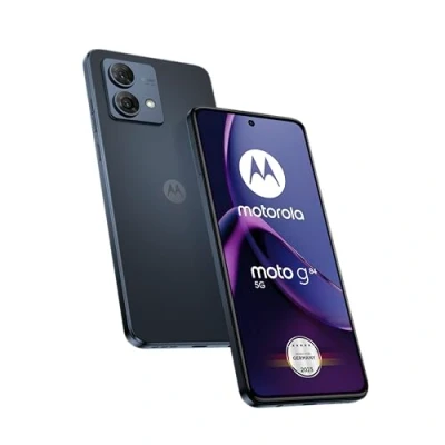 Abbildung von Motorola Moto g84 5G (6,5&quot; FHD+ Display, 50 MP Dual Kamera, 8/256 GB, 5000 mAh, Anroid 13) Midnight Blue inkl. Schutzcover + KFZ Adapter [Exklusiv bei Amazon]