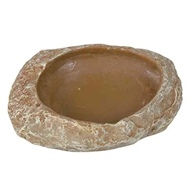 Abbildung von Trixie 76180 Wasser und Futterschale für Reptilien, 6 x 1,5 4,5 cm, beige